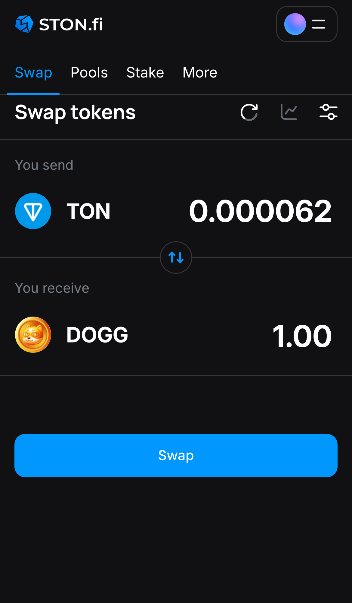 Insira a quantidade de tokens que deseja vender (ou comprar) e deixe o algoritmo fazer todos os cálculos.